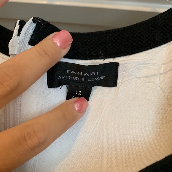 Tahari Black/White Dress - Picture 2 of 2